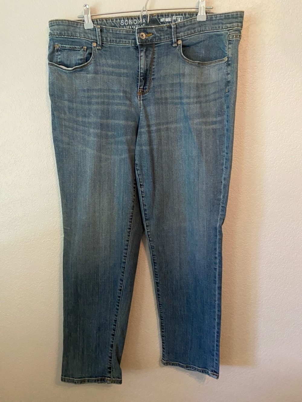 SONOMA Straight Leg “Boyfriend” Women's Blue Jeans